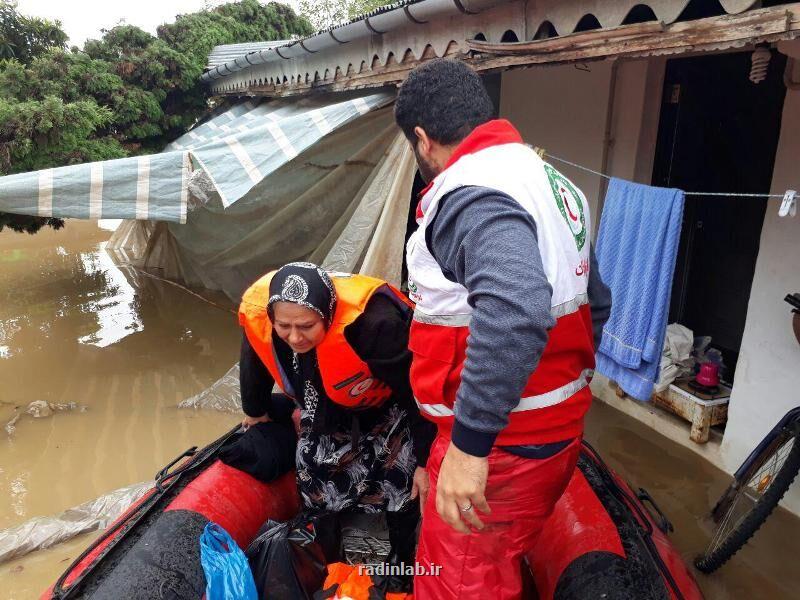 امدادرسانی به بالای ۱۸۰۰ نفر در سیلاب ۱۴ استان كشور
