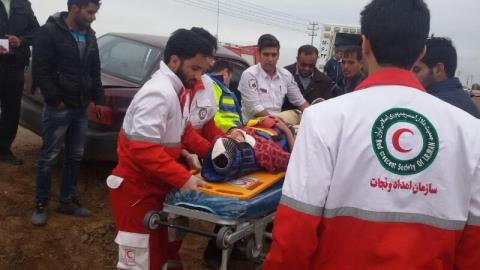 عرضه خدمات امداد و نجات به ۱۱۱۵ صدمه دیده حوادث مختلف