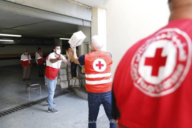 هلال احمر ایران ۱۵ تن مواد غذایی به صلیب سرخ لبنان تحویل داد