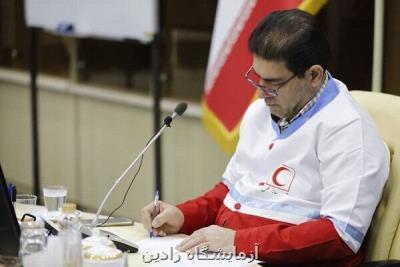 پیام تسلیت رئیس جمعیت هلال احمر به رئیس جمهور