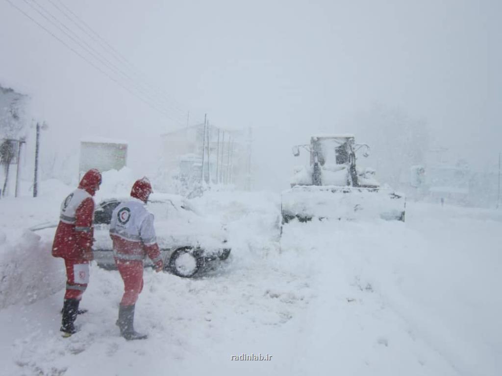 امدادرسانی به ۱۶۶۹ لطمه دیده از برف و كولاك در ۱۳ استان