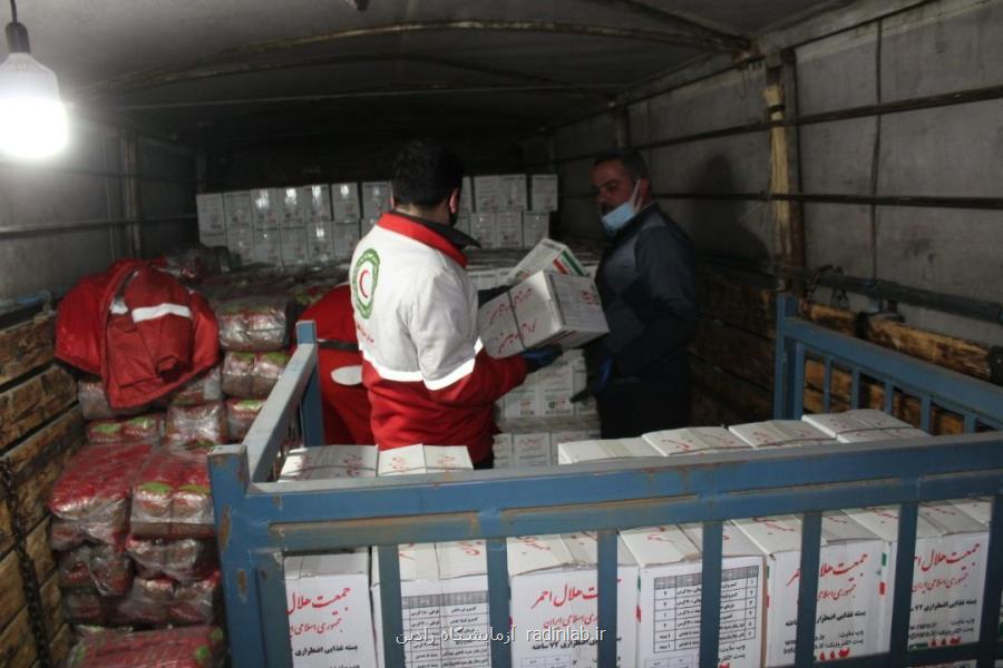 اولین محموله امدادی هلال احمر زنجان به زلزله زدگان سی سخت ارسال شد